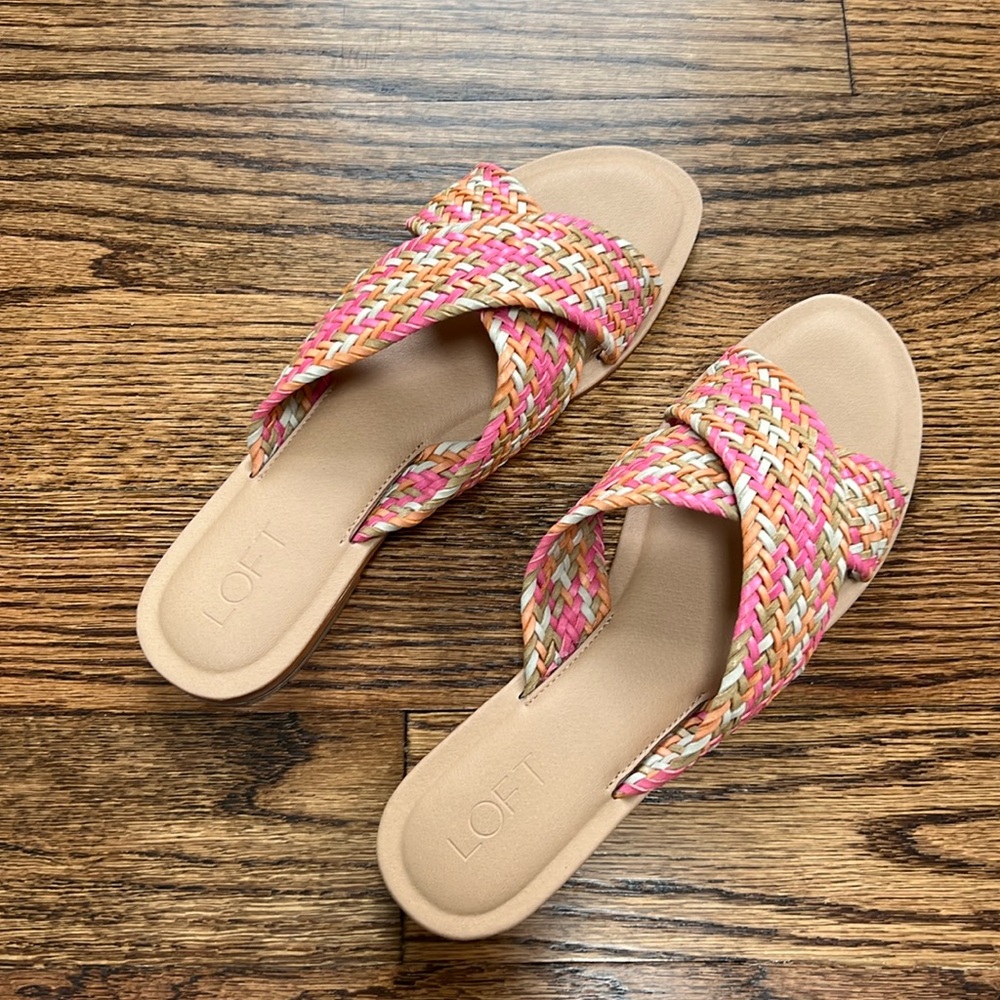 Loft Woven Criss Cross Slide